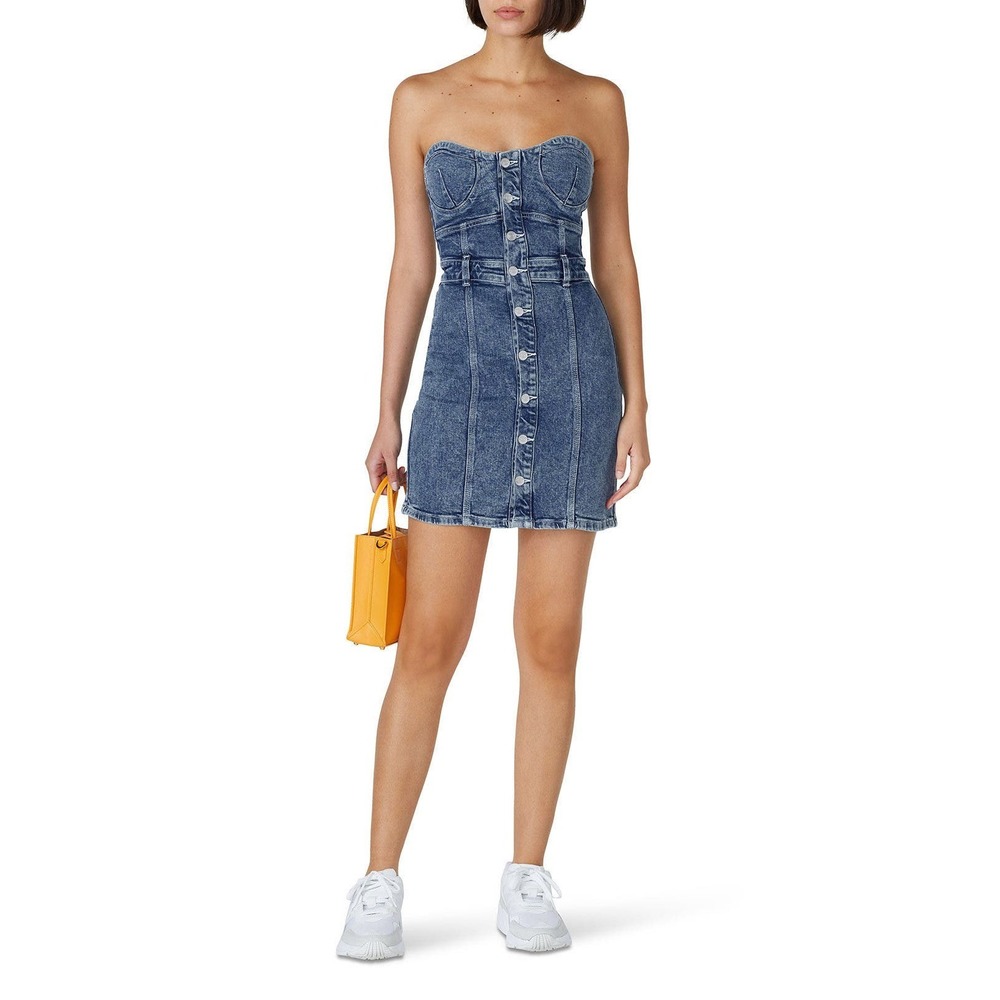 Jordache Halter Denim Dress